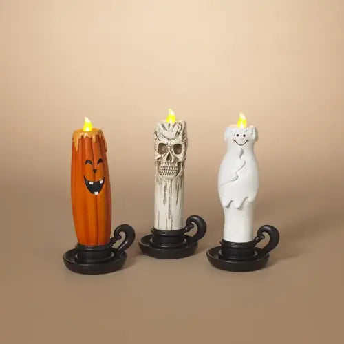 Lighted Halloween Candle - 3 styles
