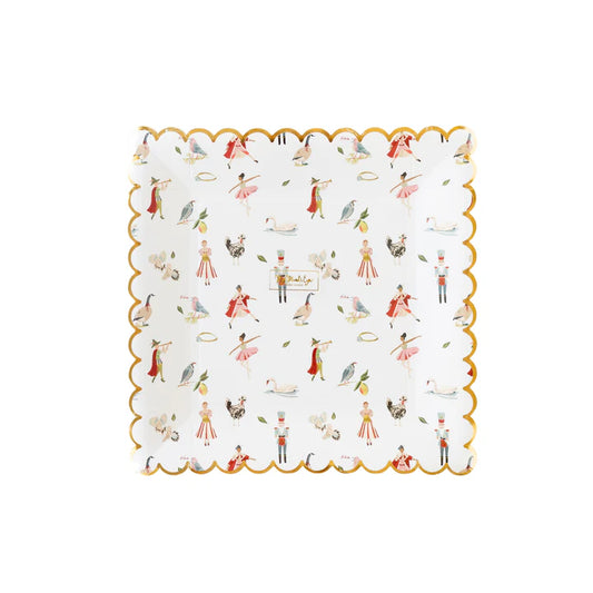 Twelve Days of Christmas Paper Plates