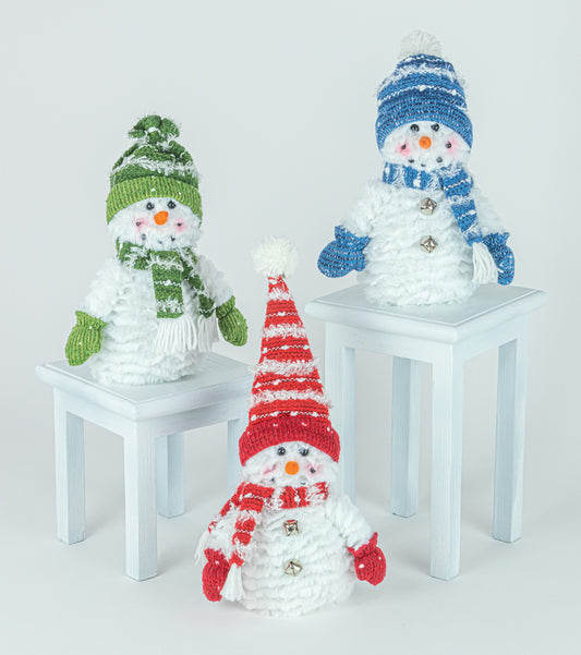 Christmas Cheer Plush Snowman - 3 colors