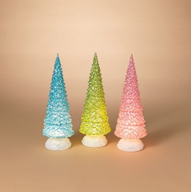 Lighted Acrylic Holiday Tree - 3 colors
