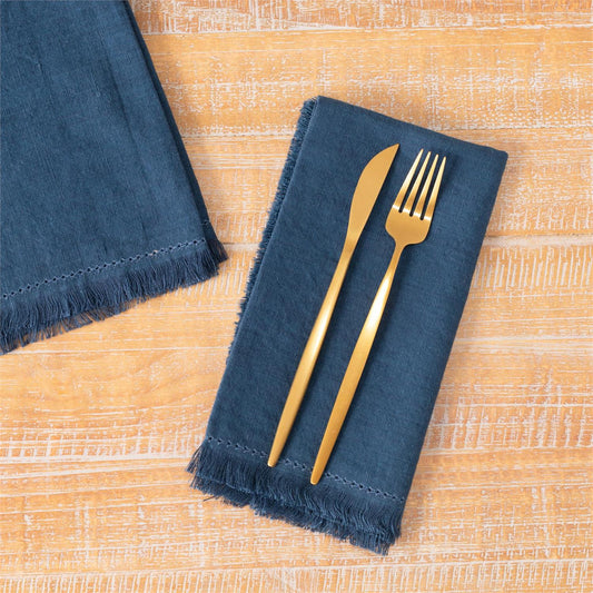 Blue Linen Napkins