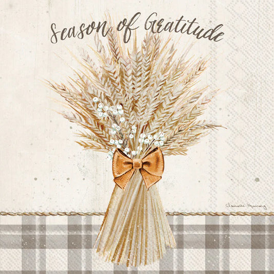 Harvest Wheat Cocktail Napkins
