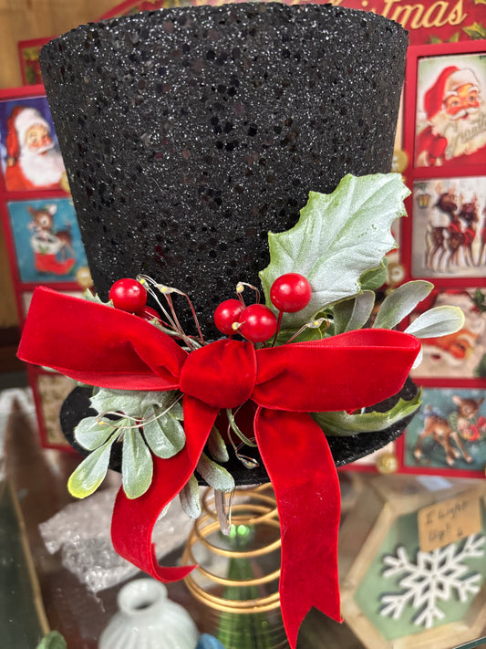 Snowman Hat Tree Topper - LED