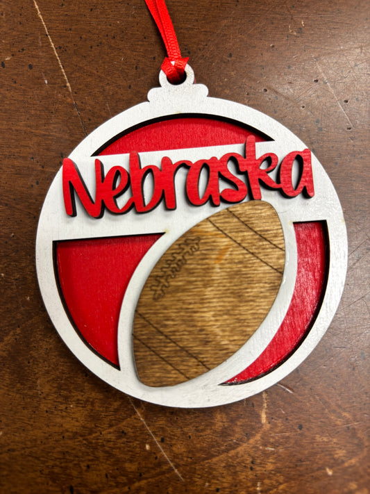 Nebraska Football Ornament