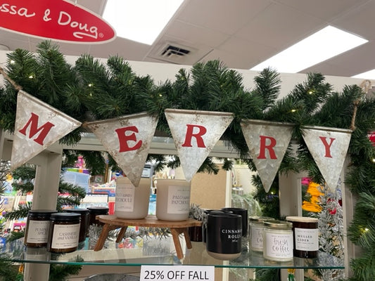 BELIEVE/MERRY Pennant Garland