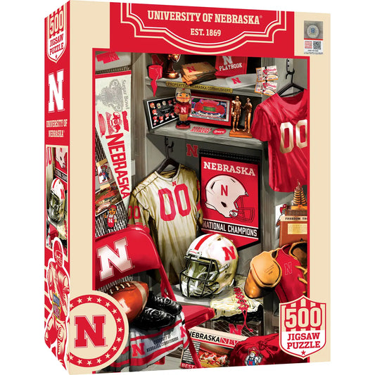 Nebraska Cornhuskers Locker Room Puzzle - 500 piece