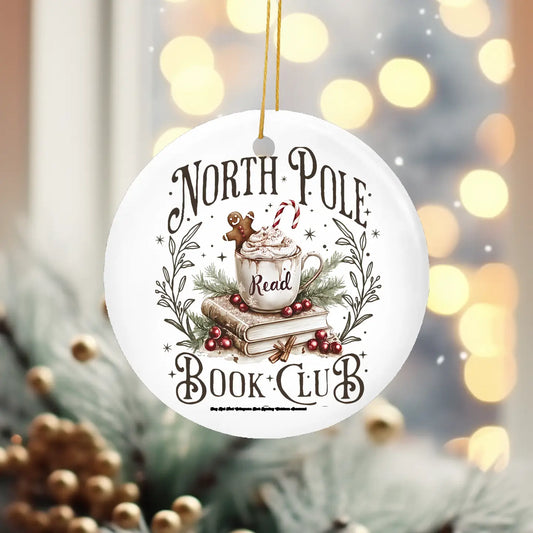 North Pole Book Club Ornament