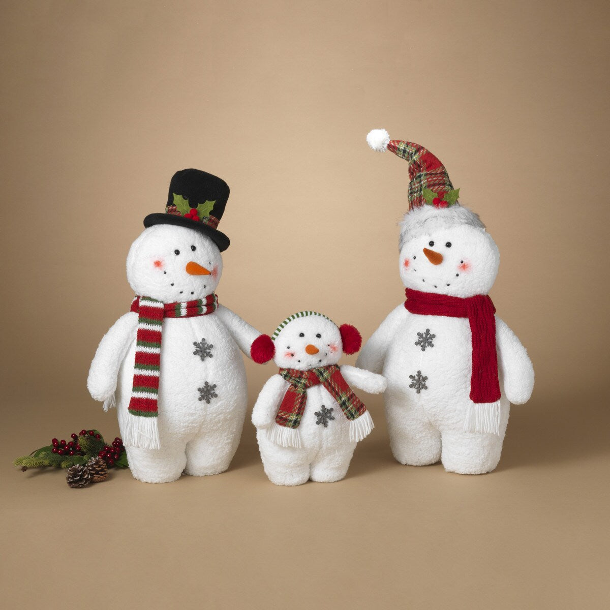 Plush Holiday Snowman