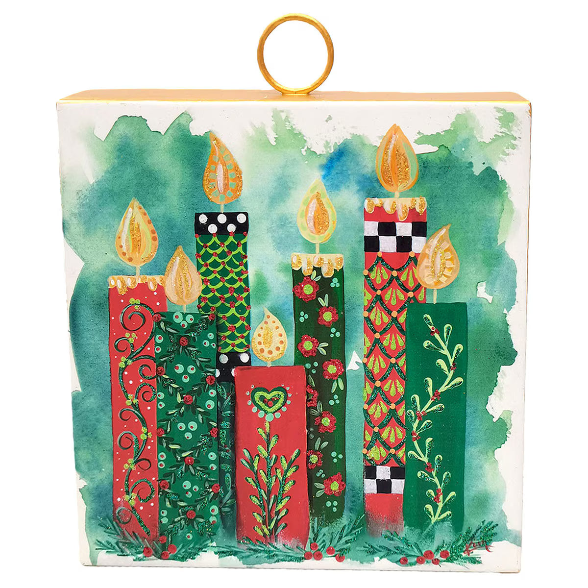 Mini Art Christmas Cottage Candles
