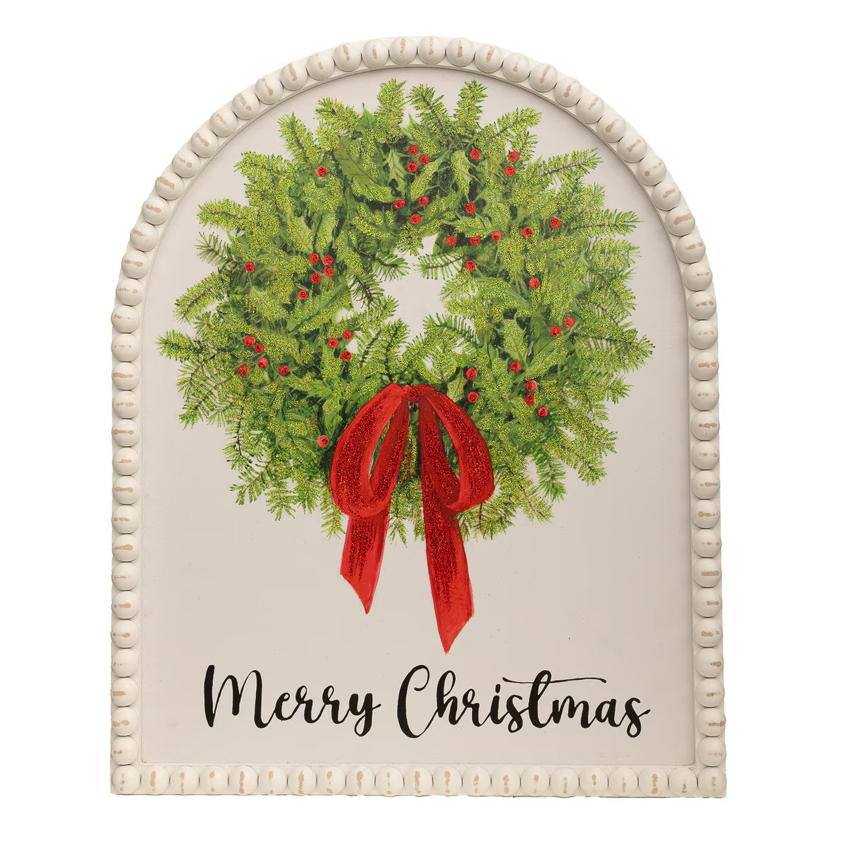Merry Christmas Framed Wreath Print
