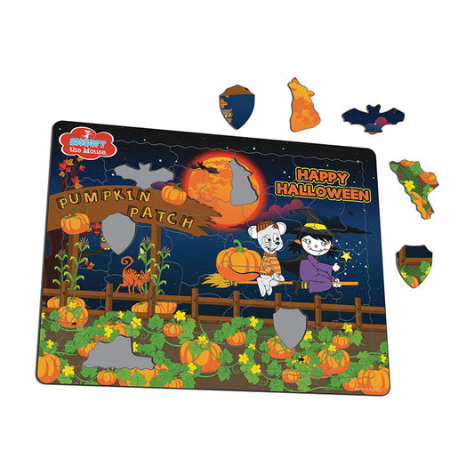 Snowy the Mouse Halloween Puzzle