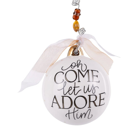 Adore Him Nativity Ornament