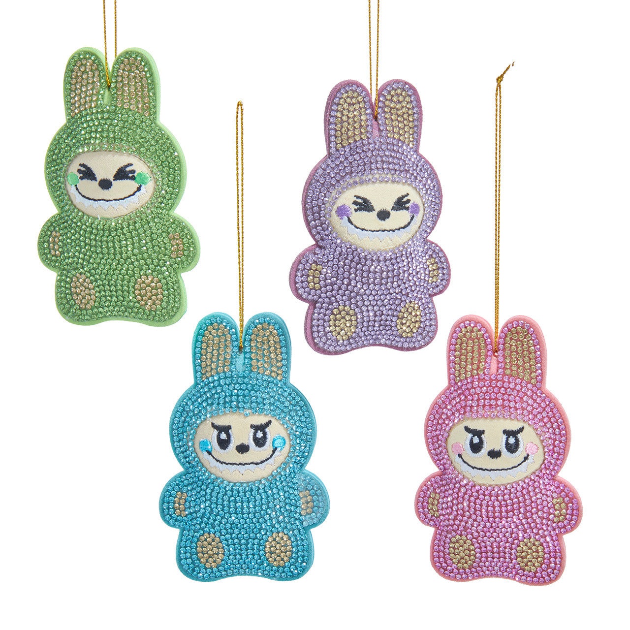 Bedazzled Monster Ornament - 4 Colors