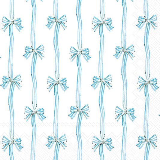 Blue Bow Lunch Napkins