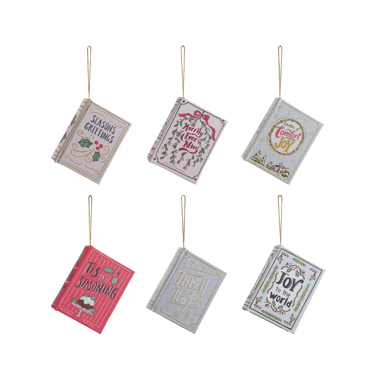 Canvas Book Ornaments