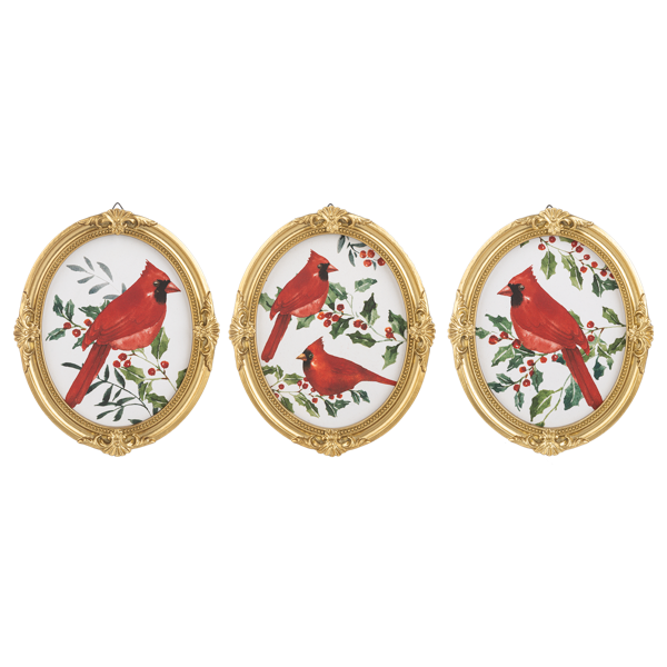 Cardinal Wall Decor -3 Styles