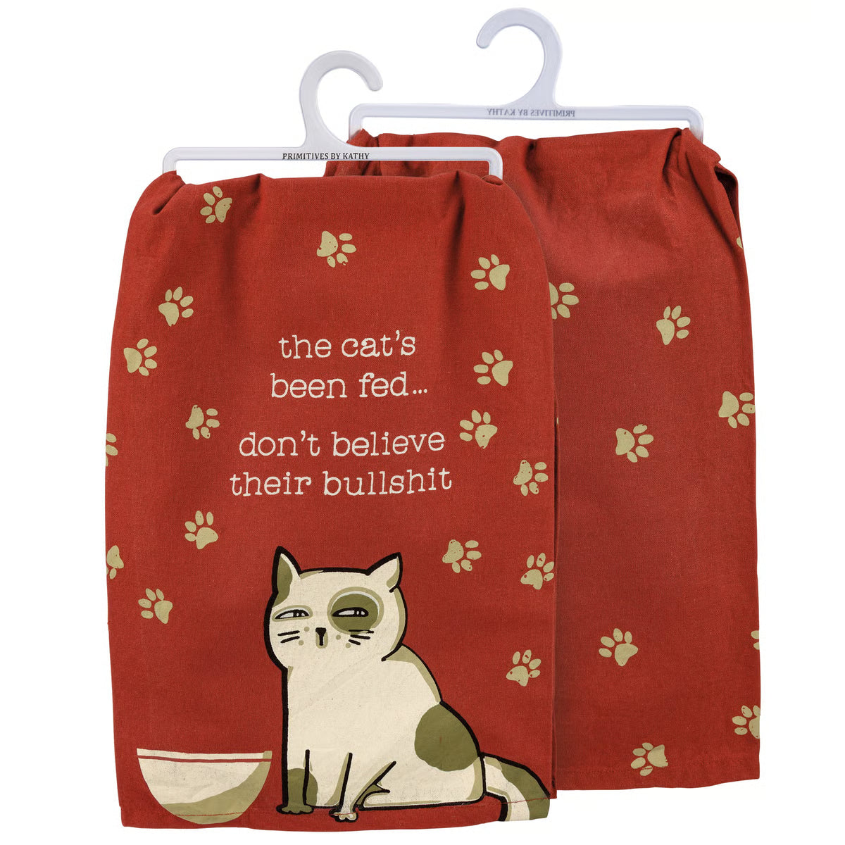 The Cat's Been Fed Kitchen Towel