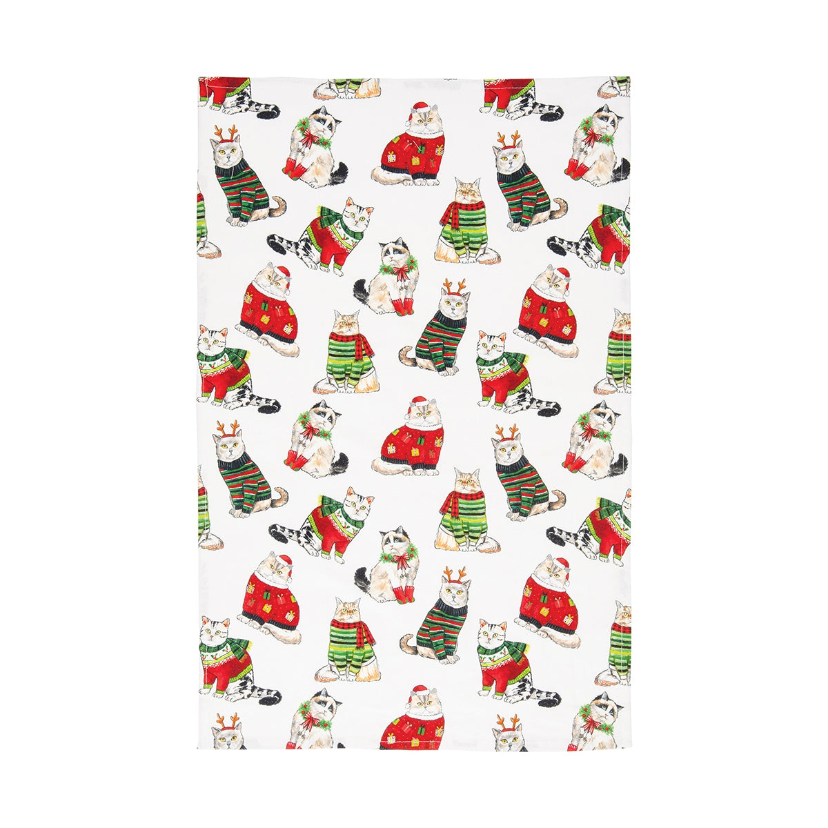 Cat Christmas Towel