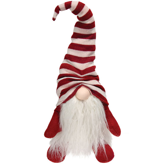Candy Cane Sitting Gnome