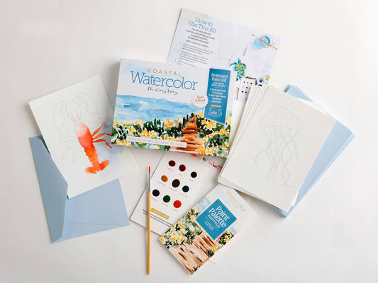 Coastal Paint Your Own Watercolor Cards