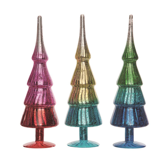 Colorful Glass Trees - 3 colors