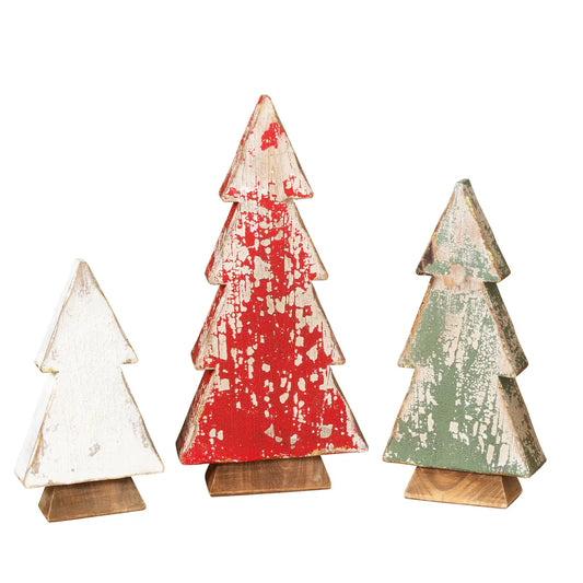 Tabletop tree- Red, green, white