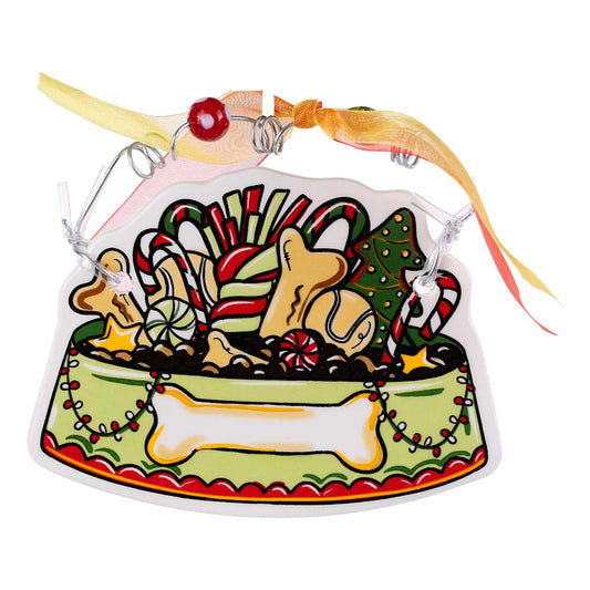 Dog Bowl Ornament