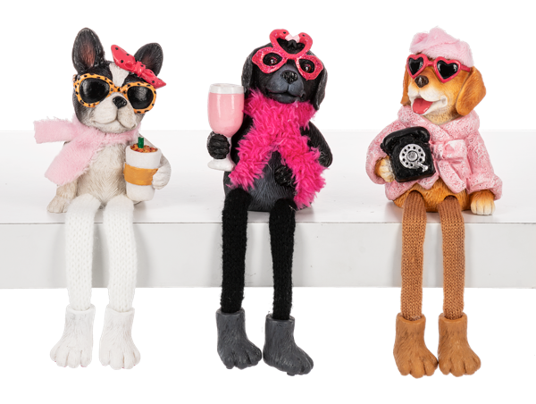 Pawfectly Chic Shelf Sitters - 3 styles