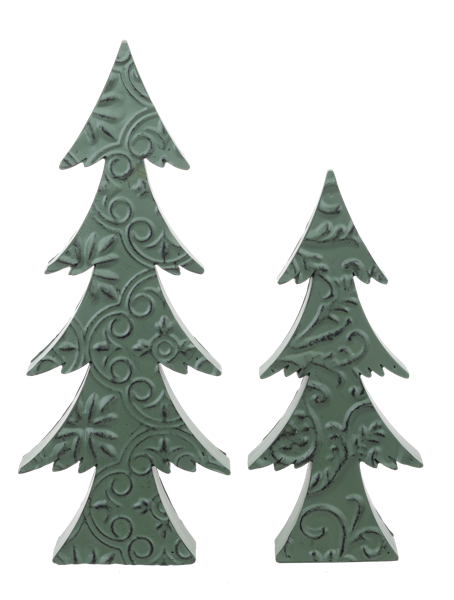 Green Embossed Tree - 2 sizes
