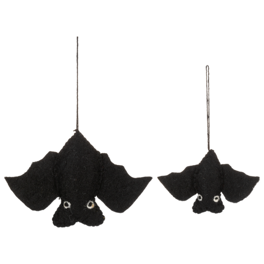 Felted Bats Ornaments