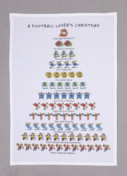 A Football Lover's Christmas Kitchen Towel