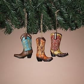Western Boot Ornament