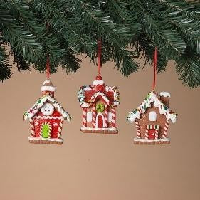 Clay Dough Gingerbread House Ornament
