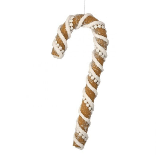 Gingerbread Candy Cane Ornament