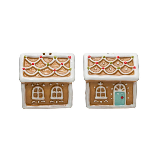 Gingerbread House Salt & Pepper Shakers Set