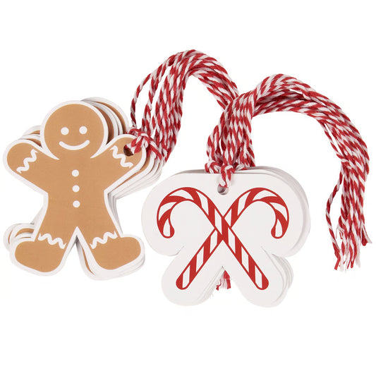 Gingerbread Man/Candy Cane Gift Tags