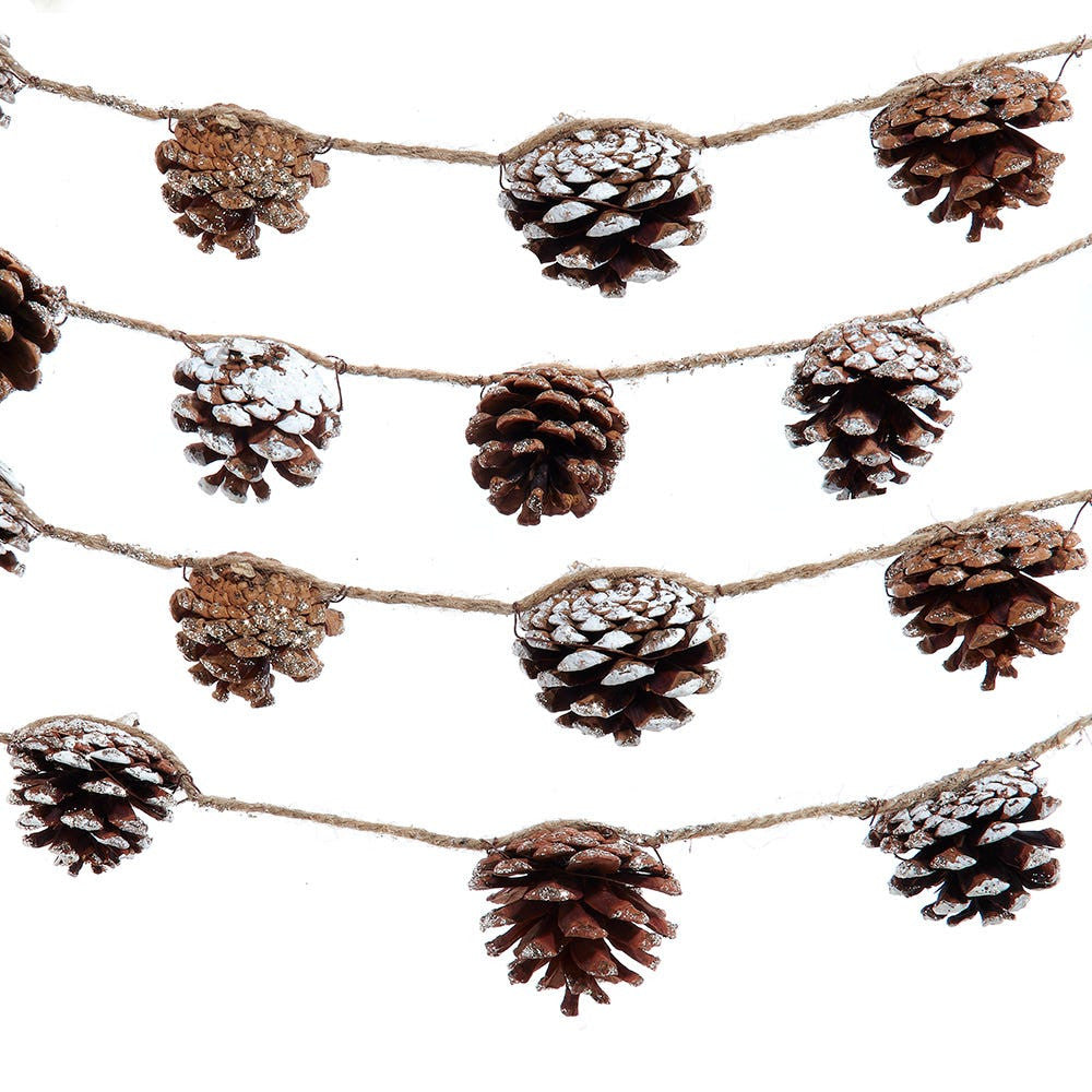 Glitter Pinecone Garland