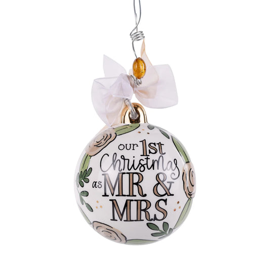 Gold Mr.& Mrs. Ornament