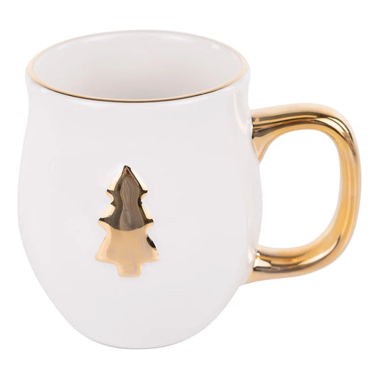 Gold Christmas Tree Mug