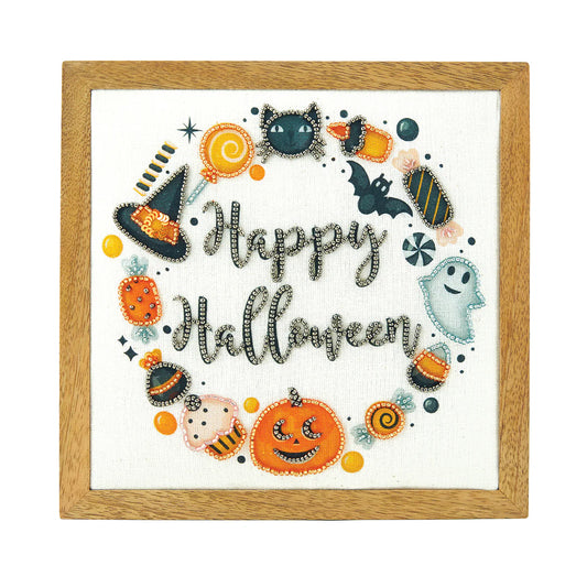 Halloween Wreath Shelf Sitter