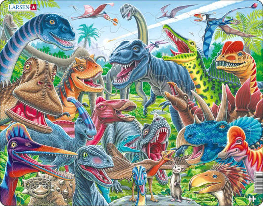 Happy Dino Puzzle- 43 Piece Children's Educational Jigsaw