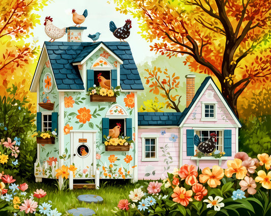 Hen House Hideaway Puzzle - 500 pieces