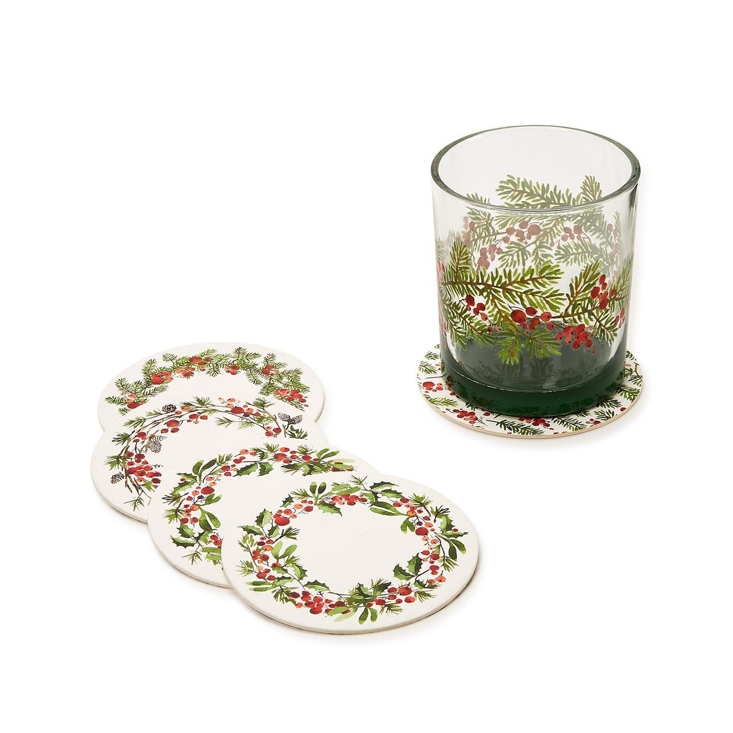 Merry Berry Paper Coasters
