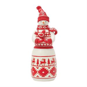 JSHWC Nordic Noel Snowman with Cardinal