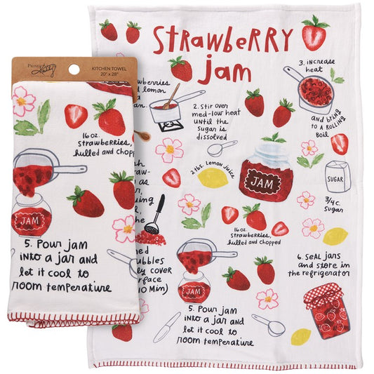 Strawberry Jam Recipe Kitchen Towel (Copy)
