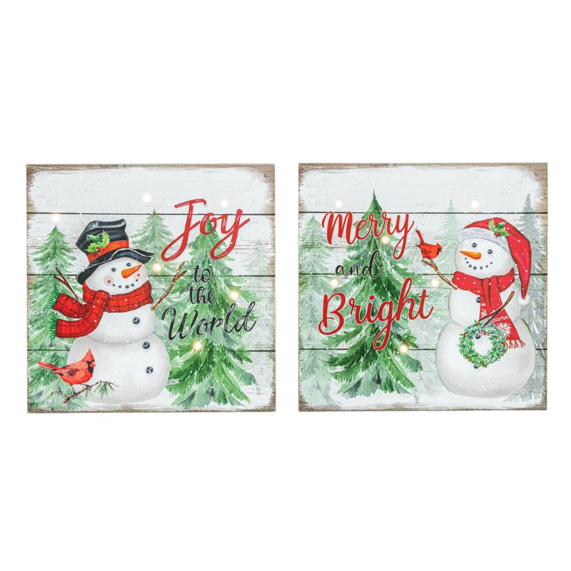 LED Snowman Sign - 2 styles