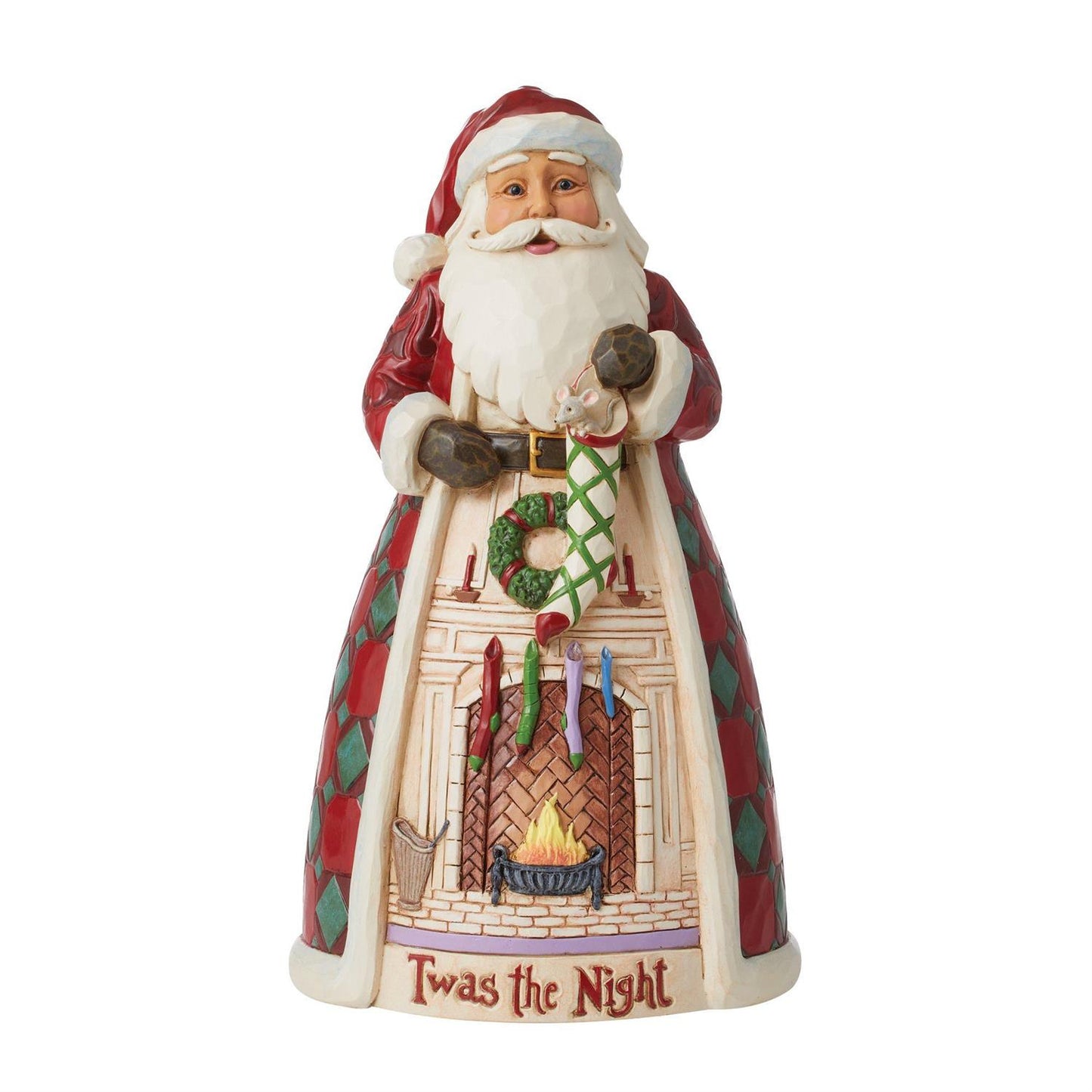 Jim Shore 'Twas the Night Santa with Fireplace
