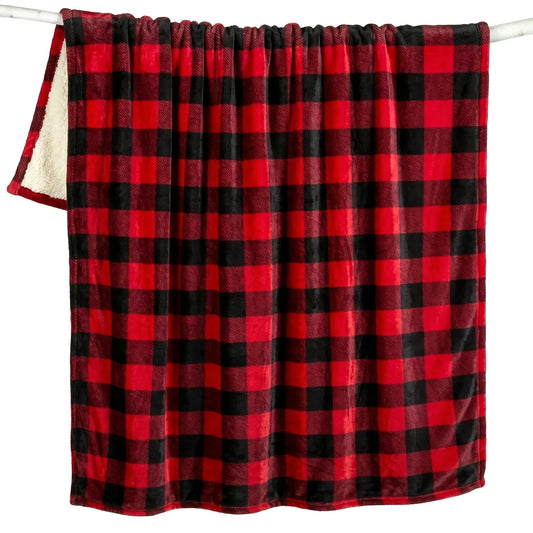 Lumberjack Plaid Plush Throw