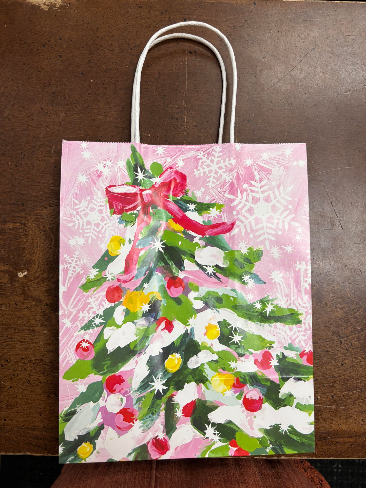 Gift Bag - Pink Tree, Medium
