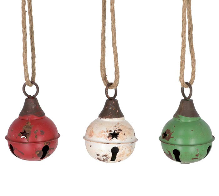 Rustic Bell Ornament - 3 colors